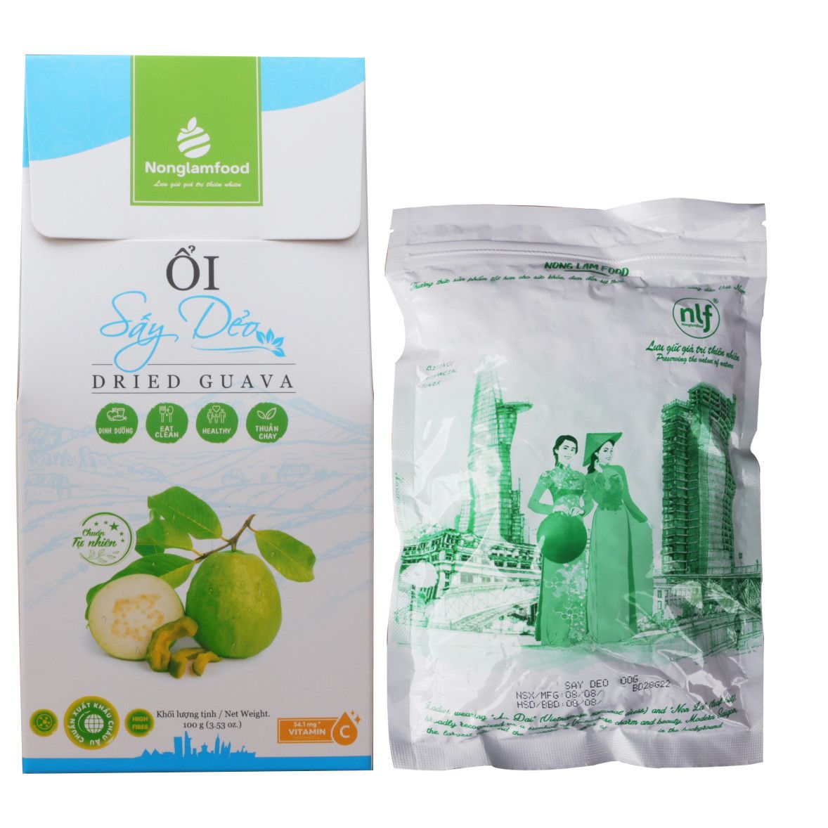 Ổi Sấy Dẻo Nonglamfood Hộp 100g | Ăn vặt tốt cho sức khỏe | Healthy Snack