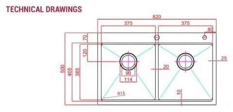 Chậu rửa bát paul schmitt pa8250 - tda