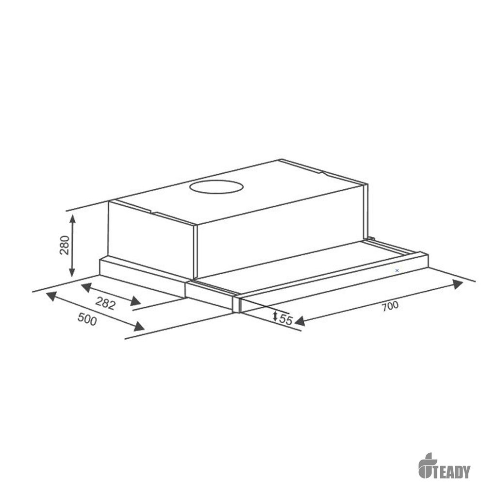 Hút mùi âm tủ 70cm - 005