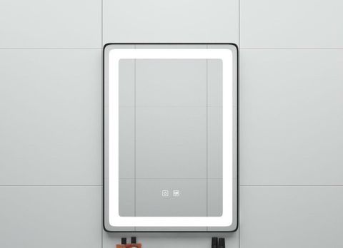 Gương treo tường phòng tắm viền đen chữ nhật 50x70 kb934