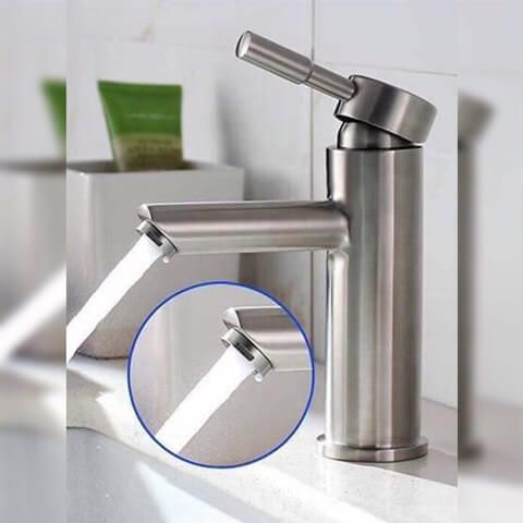 Vòi rửa mặt inox  cao cấp v3041a