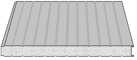 Panel EPS 1 mặt sóng