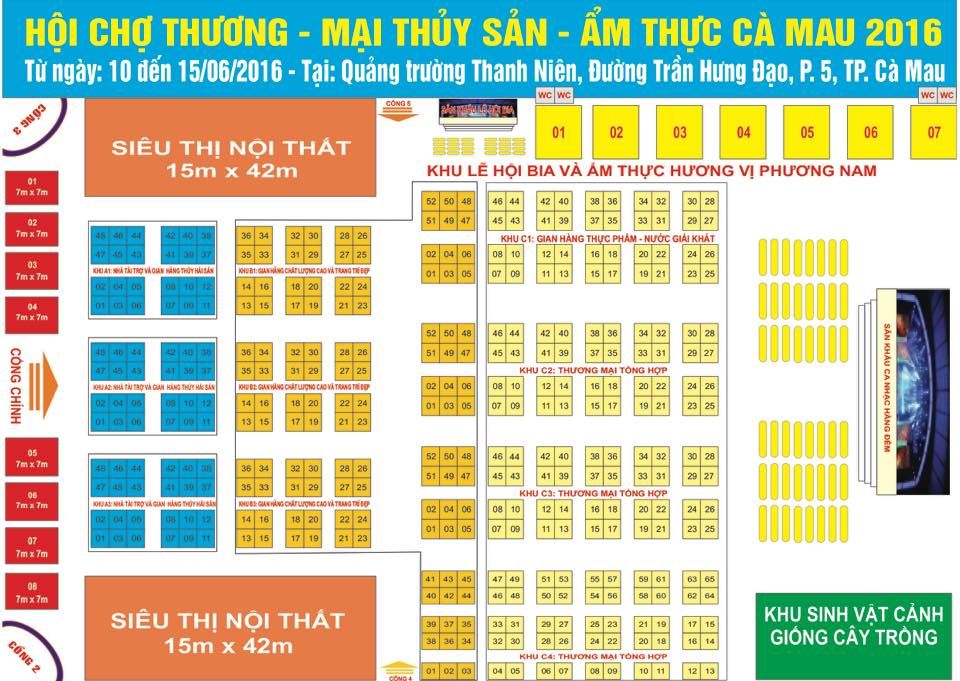 HỘI CHỢ THƯƠNG MẠI - THỦY SẢN - ẨM THỨC CÀ MAU 2016