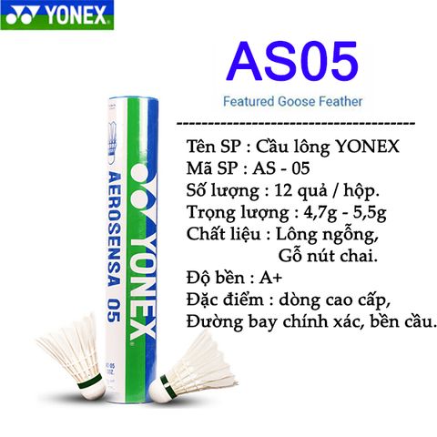 Cầu lông YONEX AS05 chính hãng