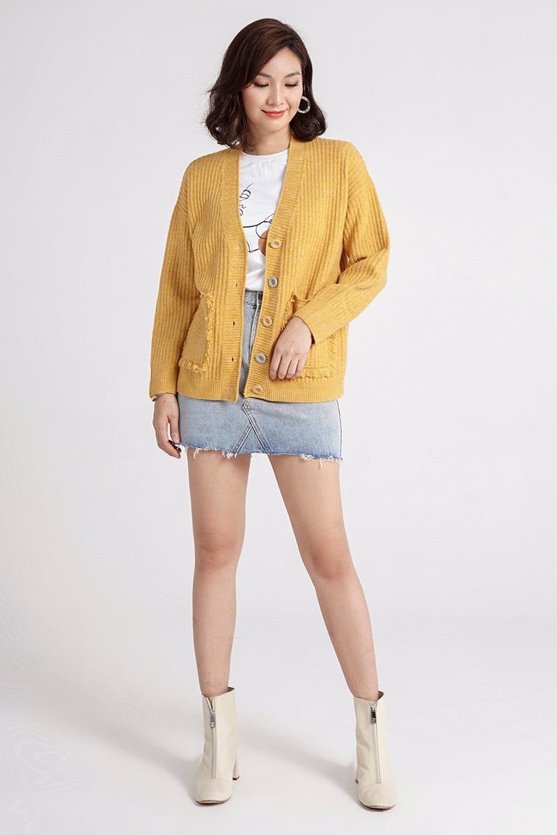  Áo khoác len nữ cardigan FWSW21FH04C 