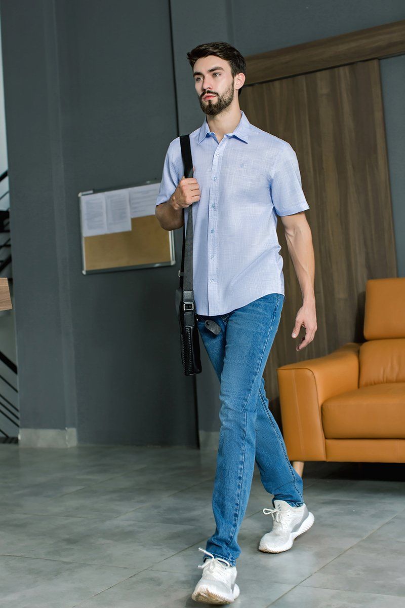 Áo sơ mi tay ngắn WS21SS46P-SC