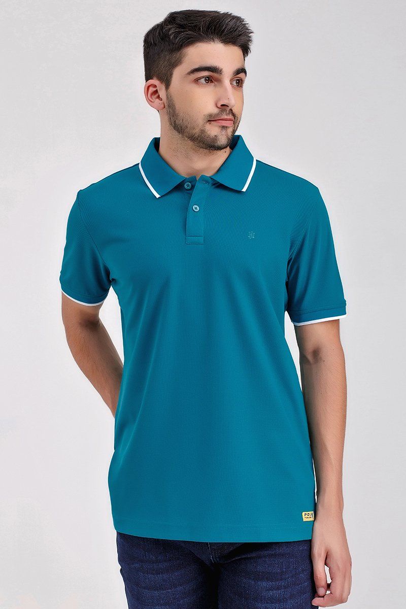 Áo thun cổ bẻ form vừa KS21SS12T-SCWK
