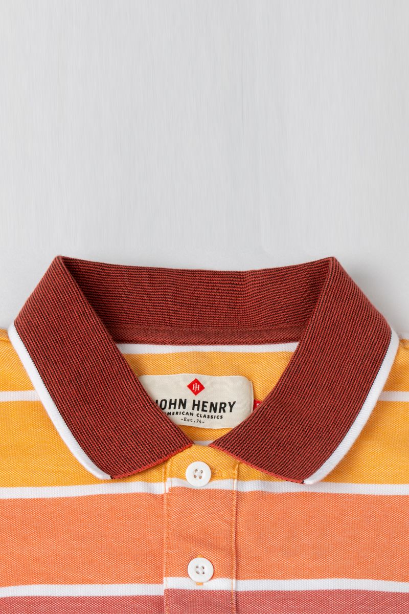 Áo thun có cổ tay ngắn sọc ngang KS20SS34P-SCHE