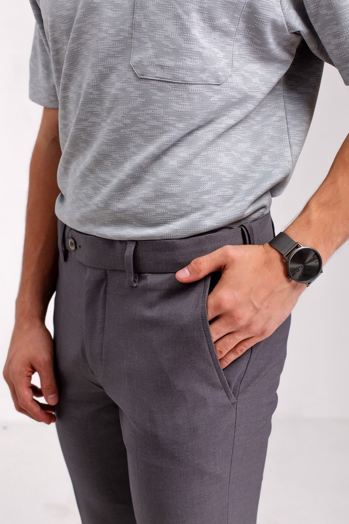 Quần tây nam form ôm co giãn lưng thông minh DP20SS03T-EP
