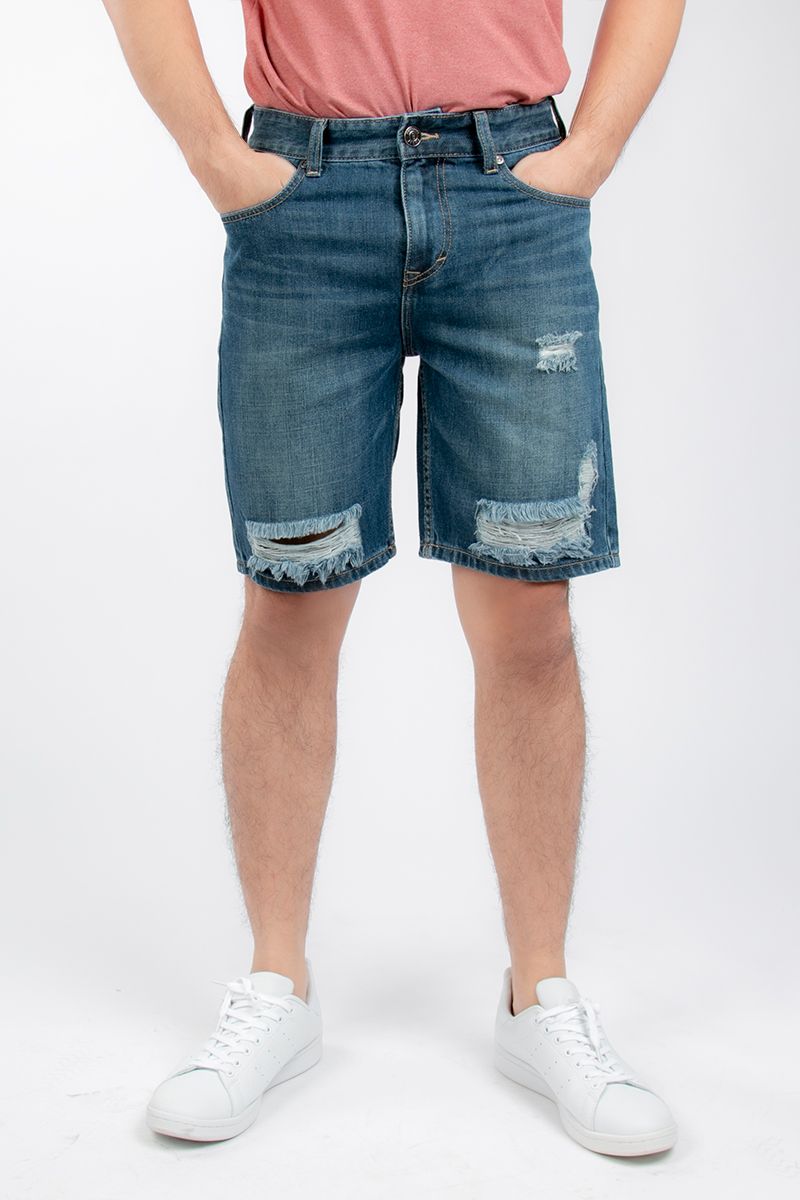 Quần shorts jean nam rách thời trang FSP18A007-J