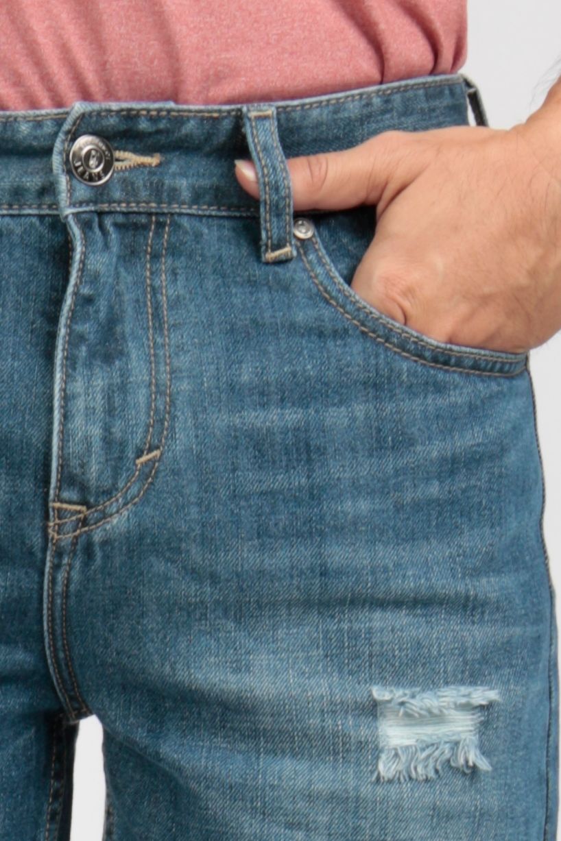 Quần shorts jean nam rách thời trang FSP18A007-J