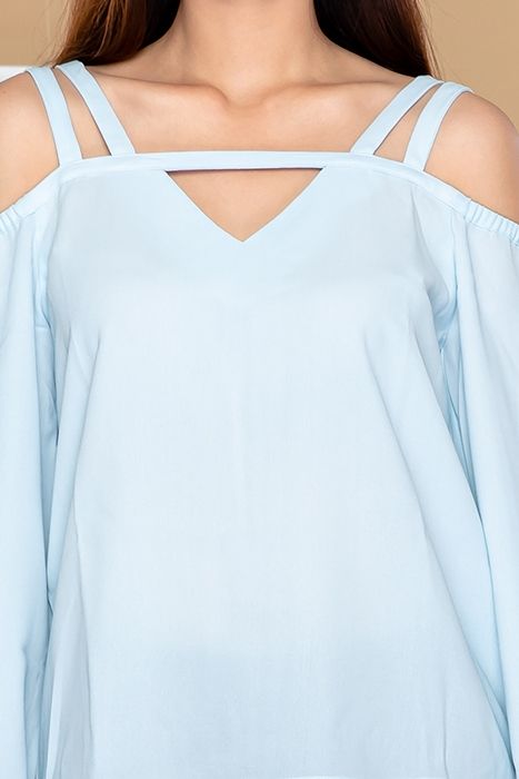 ÁO KIỂU NỮ HỞ VAI TAY DÀI FWBL19A004-C1