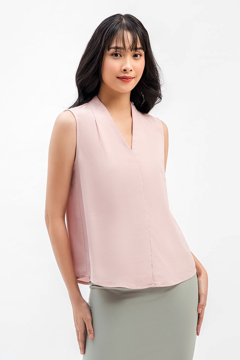 Áo kiểu nữ cổ V thanh lịch FWBL21SS37L