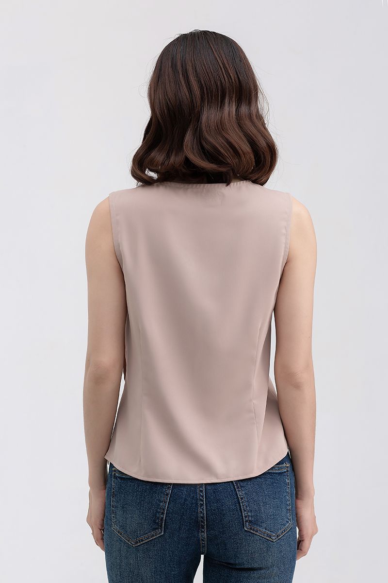 Áo kiểu nữ sát nách vạt chéo FWBL22SS03C