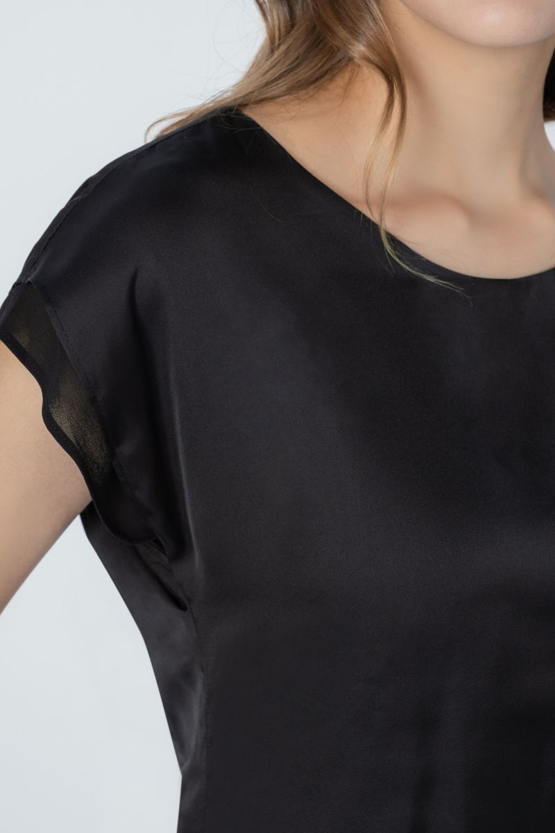  Áo Blouse Nữ Tay Ngắn Thanh Lịch FWBL23SS05C 