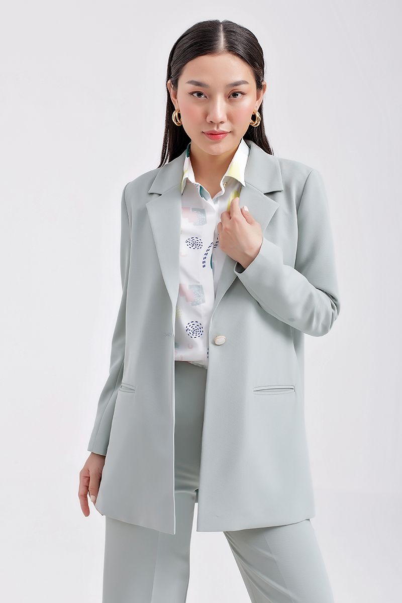 Áo blazer nữ basic form rộng FWBZ21SS02C