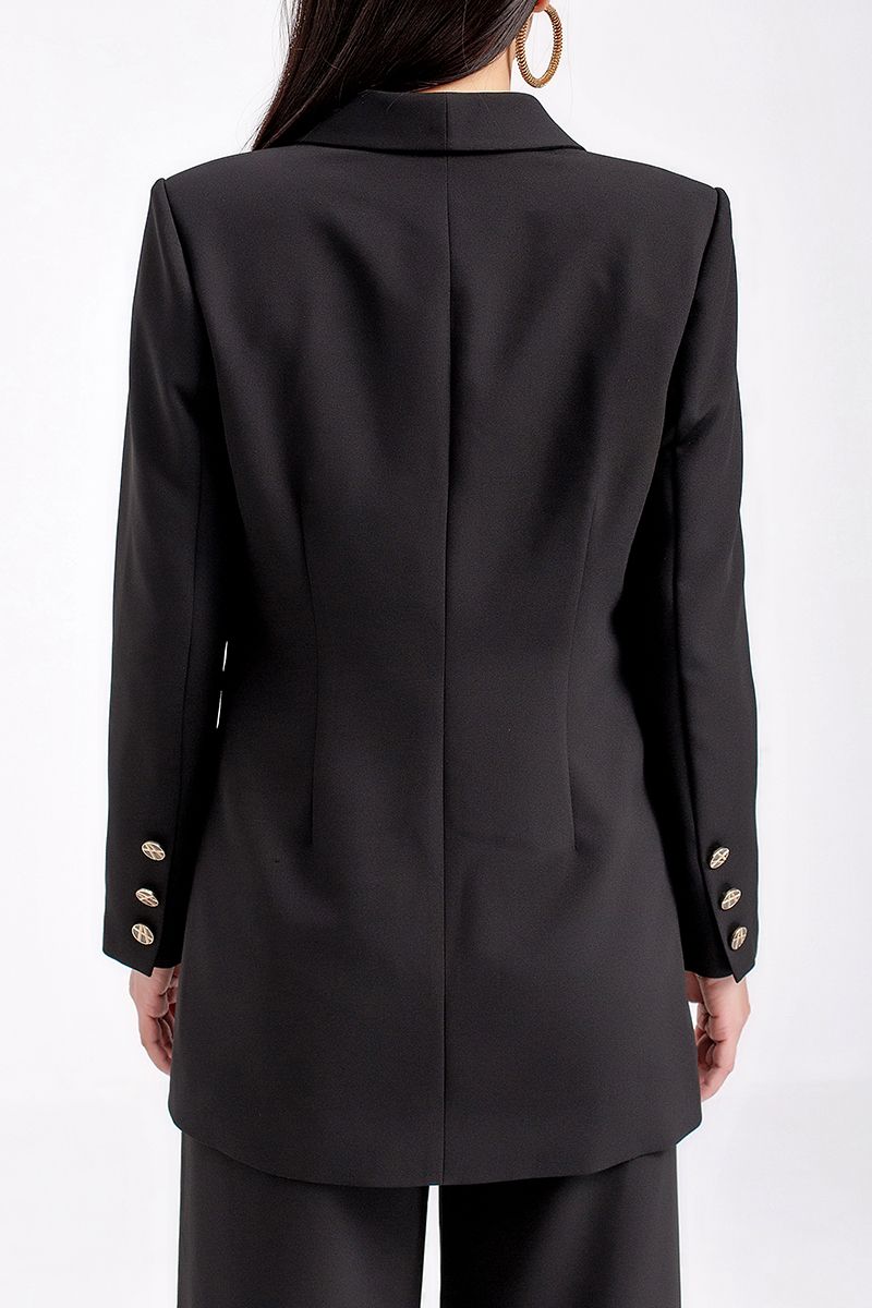 Áo blazer nữ cổ sam có chiết eo FWBZ21SS03P