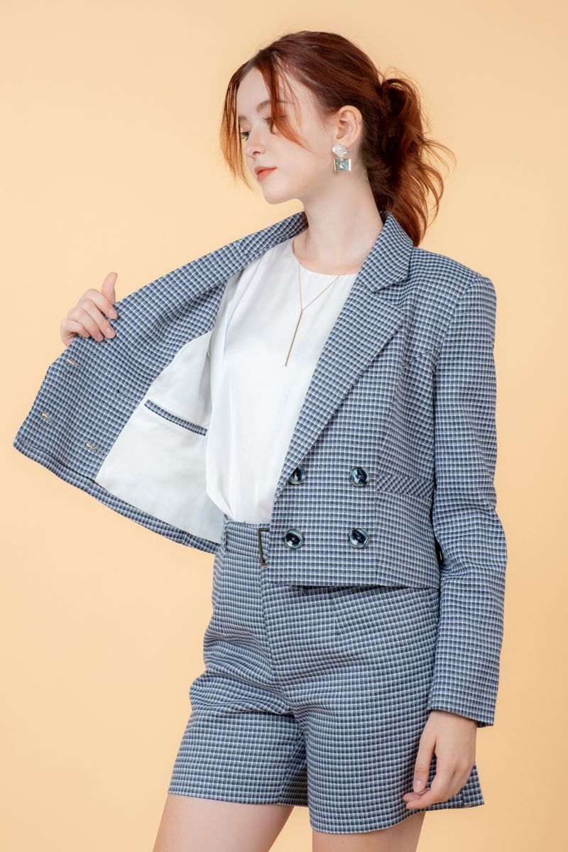 Áo Khoác Nữ Cổ Vest FWBZ23SS06C