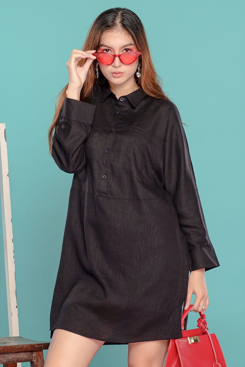 Đầm dáng sơ mi form suông FWDR19S017-N2