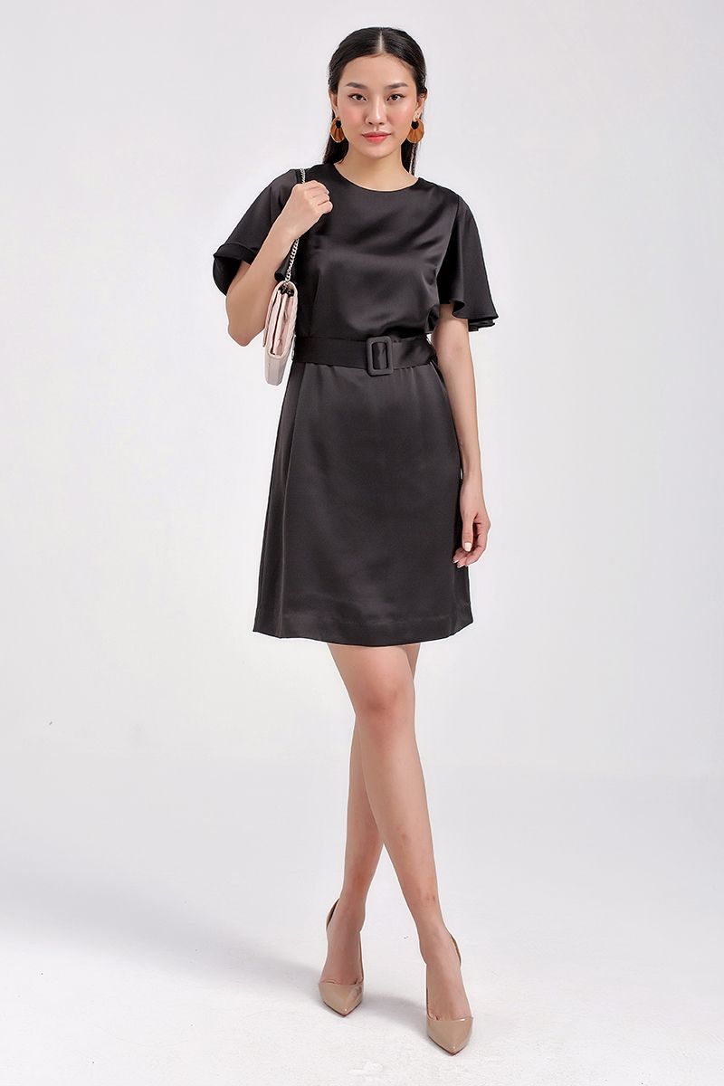 Đầm suông có thắt lưng FWDR20FH13C