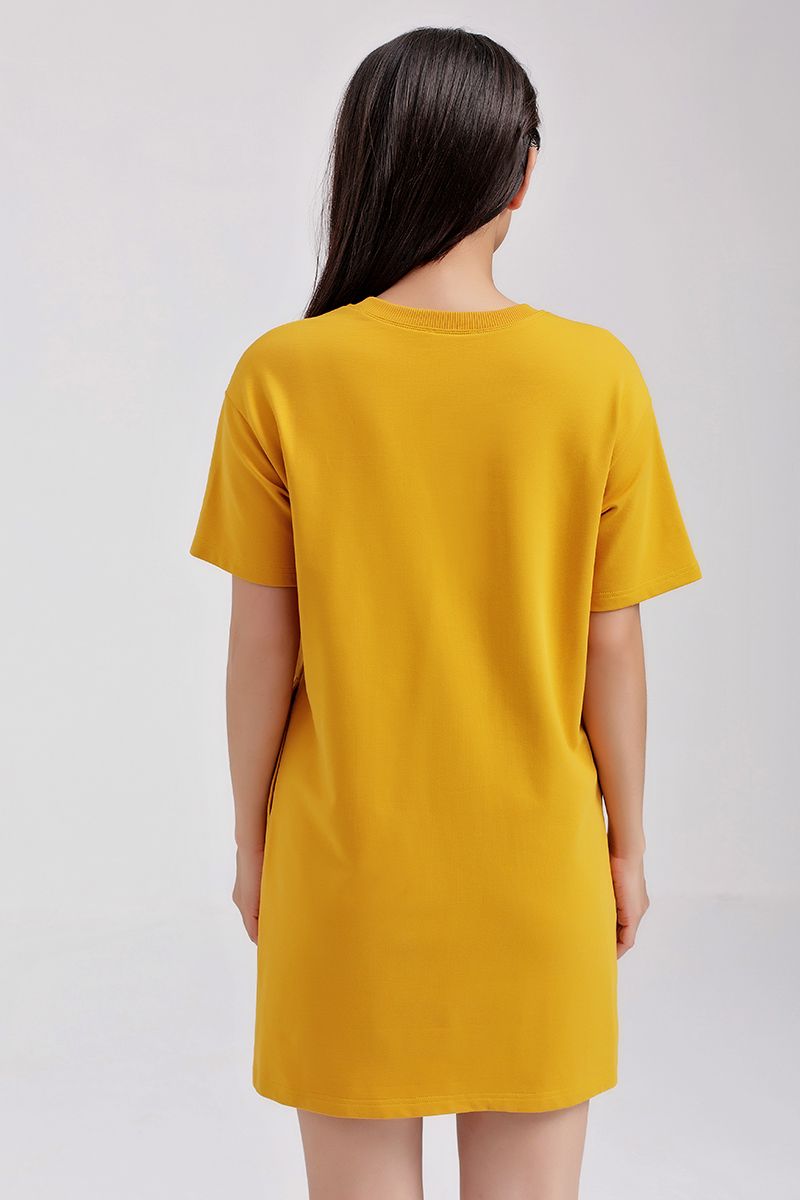 Đầm suông tay ngắn có túi FWDR20S033-L1