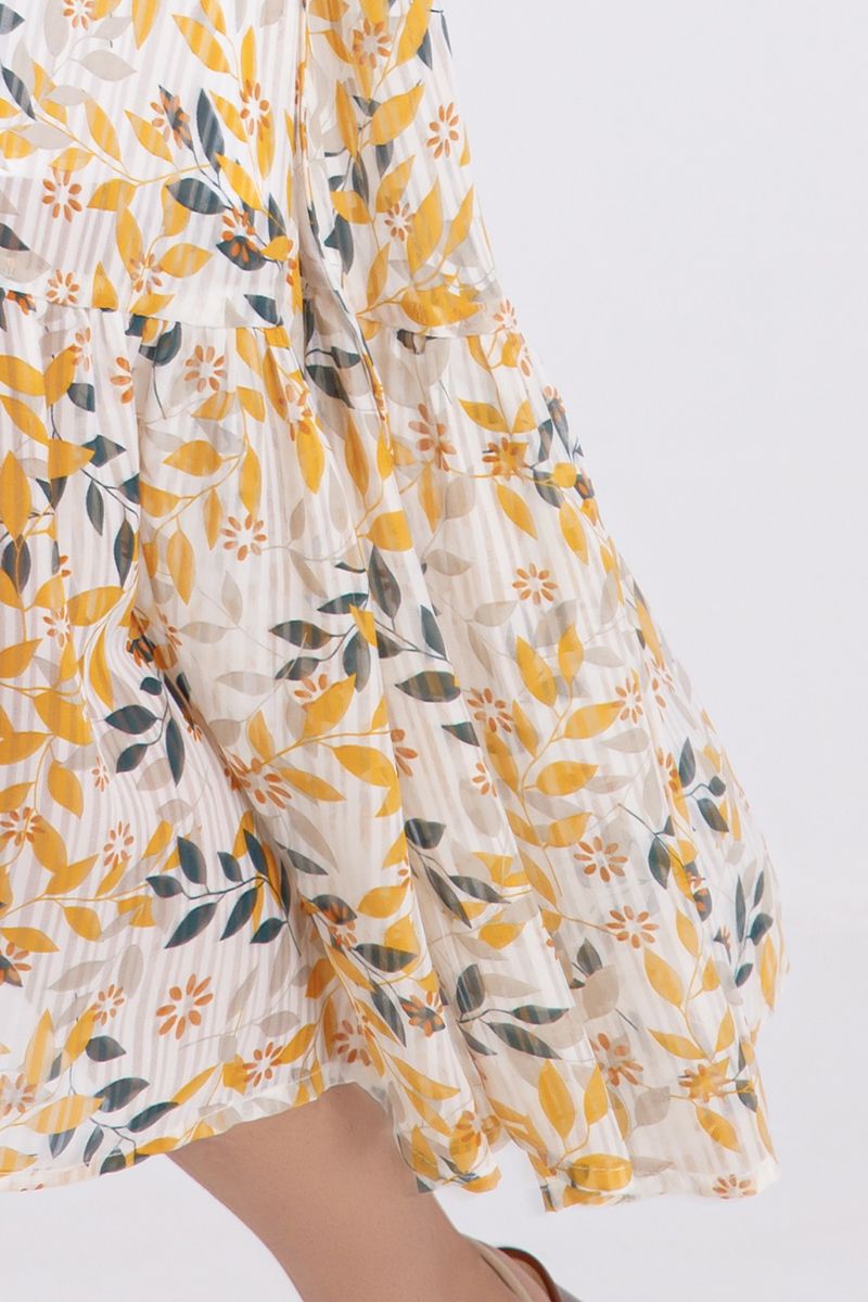 Đầm kiểu wrapdress họa tiết hoa FWDR21SS22L