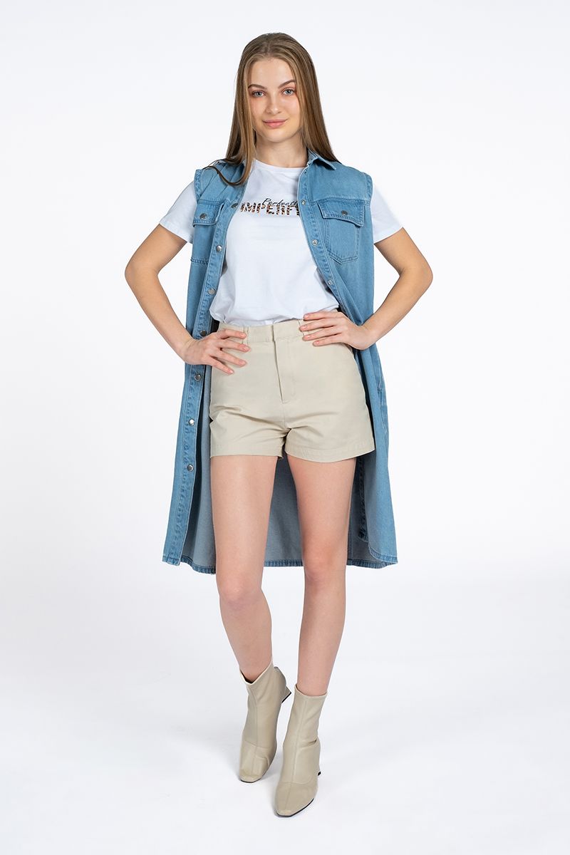 Đầm Jean Sát Nách Cá Tính FWDR24SS08G-C