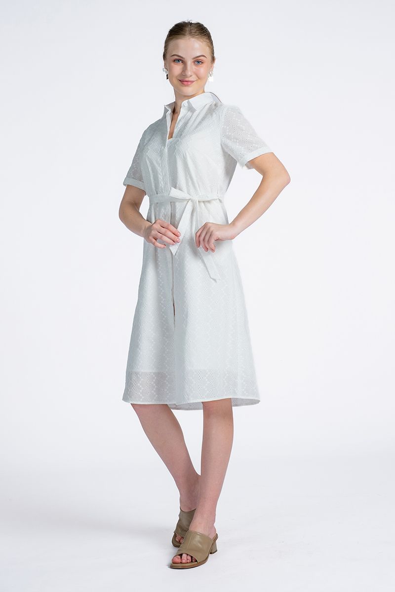 Đầm Nữ Sơ Mi Form Suông FWDR24SS17C-O