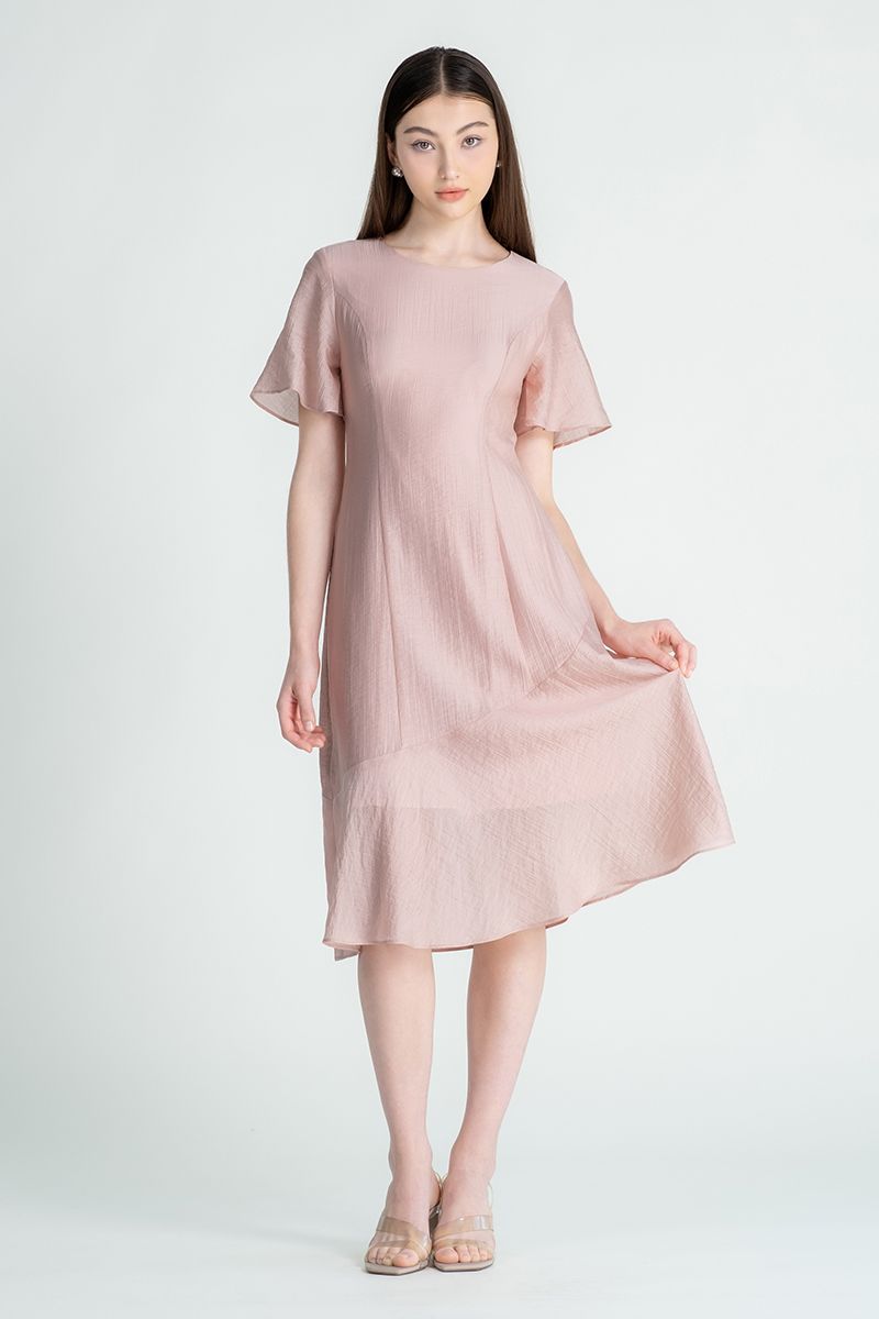 Áo Đầm Tay Lỡ Nữ Tính FWDR25SS09C