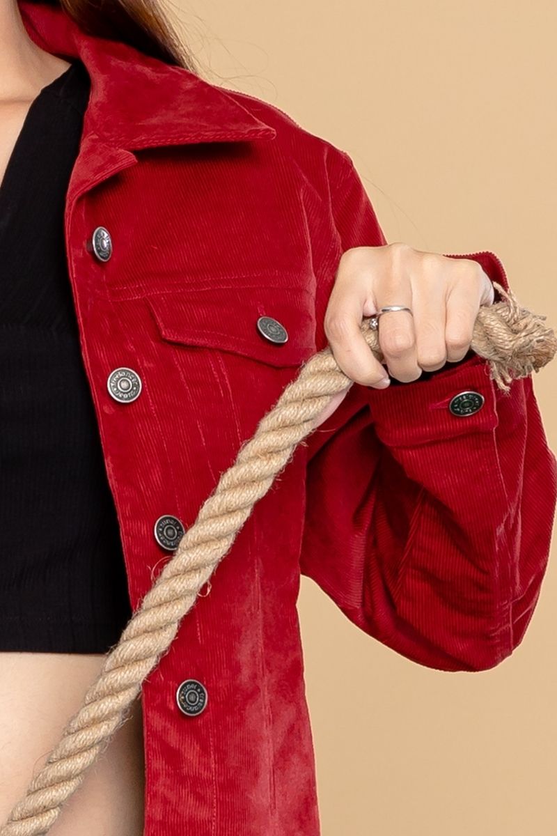 ÁO KHOÁC TICKE NHUNG NỮ FWJK19A004-L1
