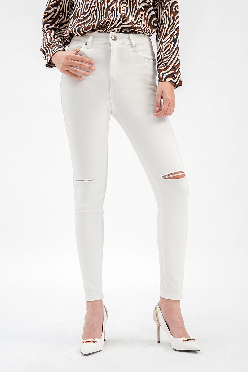 Quần jeans nữ rách gối FWJN20FH05C