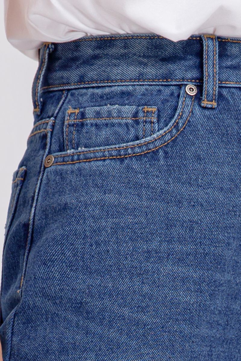 Quần jeans nữ Loose fit ống tua rua FWJN21SS13L