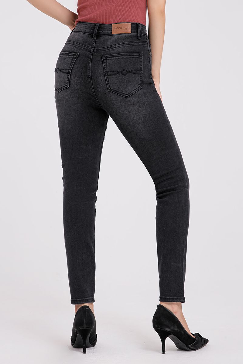 Quần jeans nữ form skinny có rách FWJN21SS14C