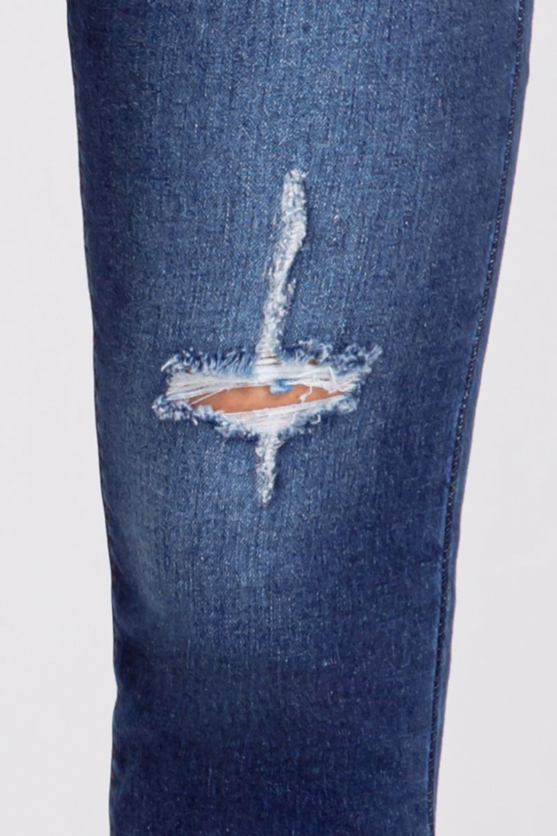 Quần jeans nữ form skinny có rách FWJN21SS18L