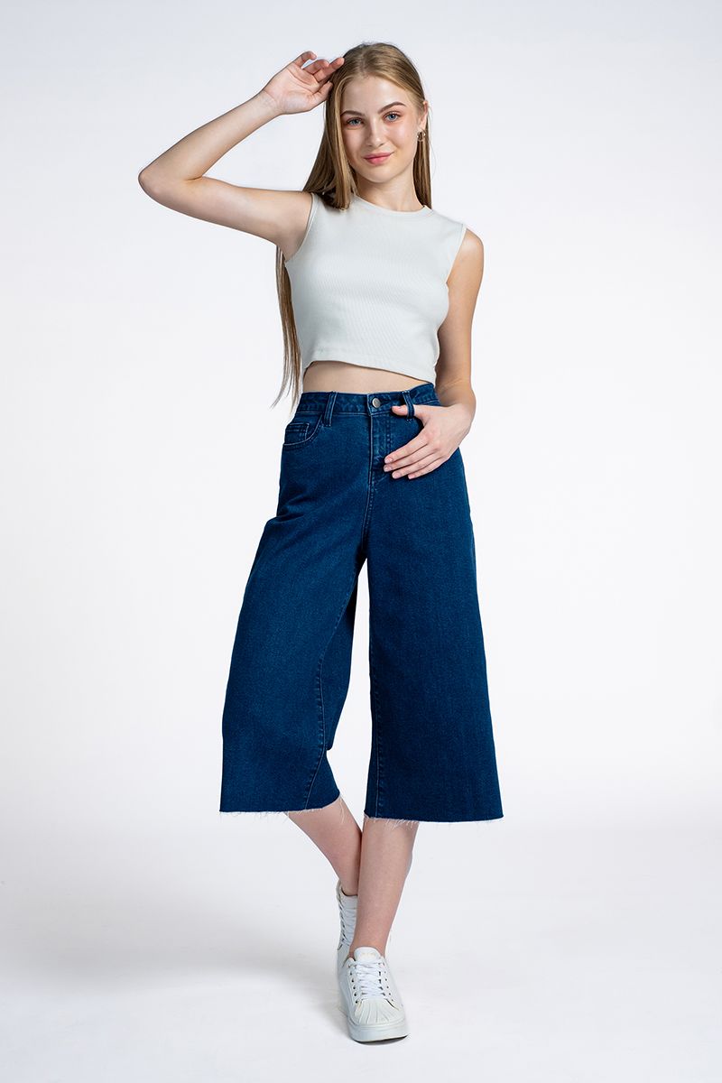 Quần Jean Nữ Form Culottes FWJN24SS03G