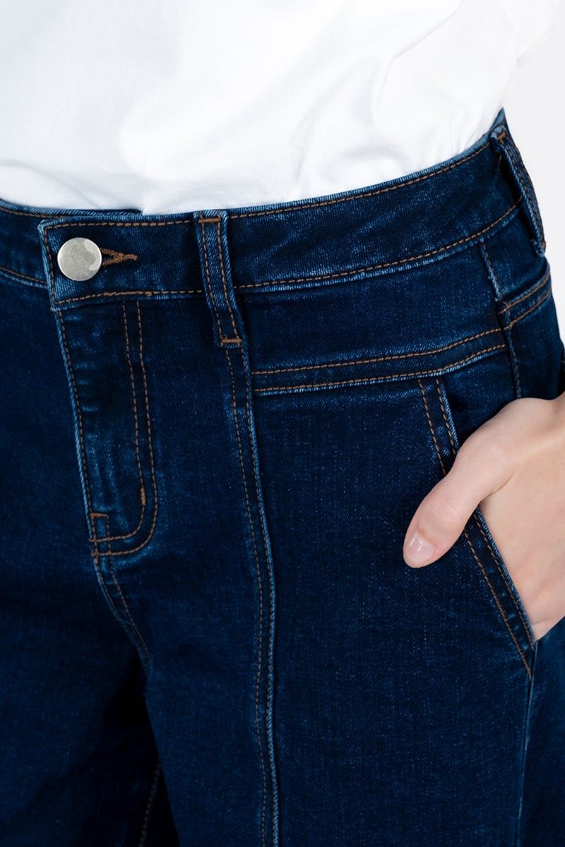 Quần Jean Nữ Ống Suông Năng Động FWJN24SS08G