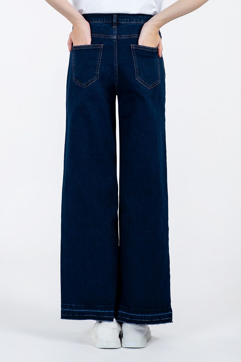 Quần Jean Nữ Ống Suông Năng Động FWJN24SS08G