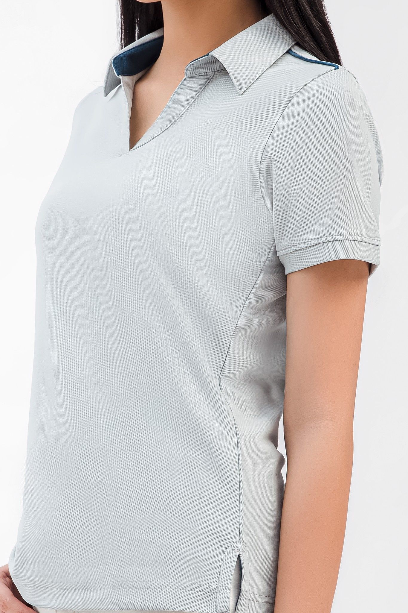 Áo thun cổ bẻ basic trơn FWKS21SS02C