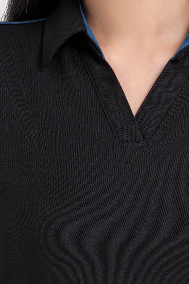 Áo thun cổ bẻ basic trơn FWKS21SS02C