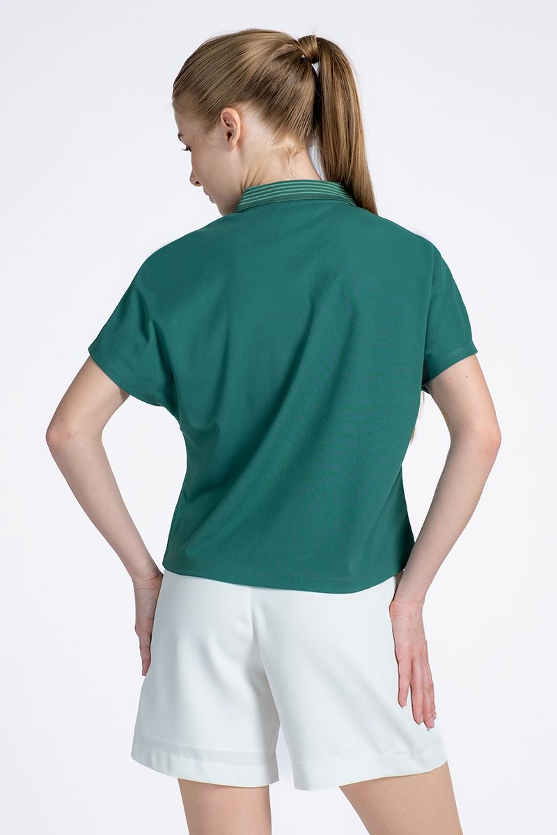 Áo Polo Nữ Tay Ngắn Dáng Lửng FWKS24SS05G
