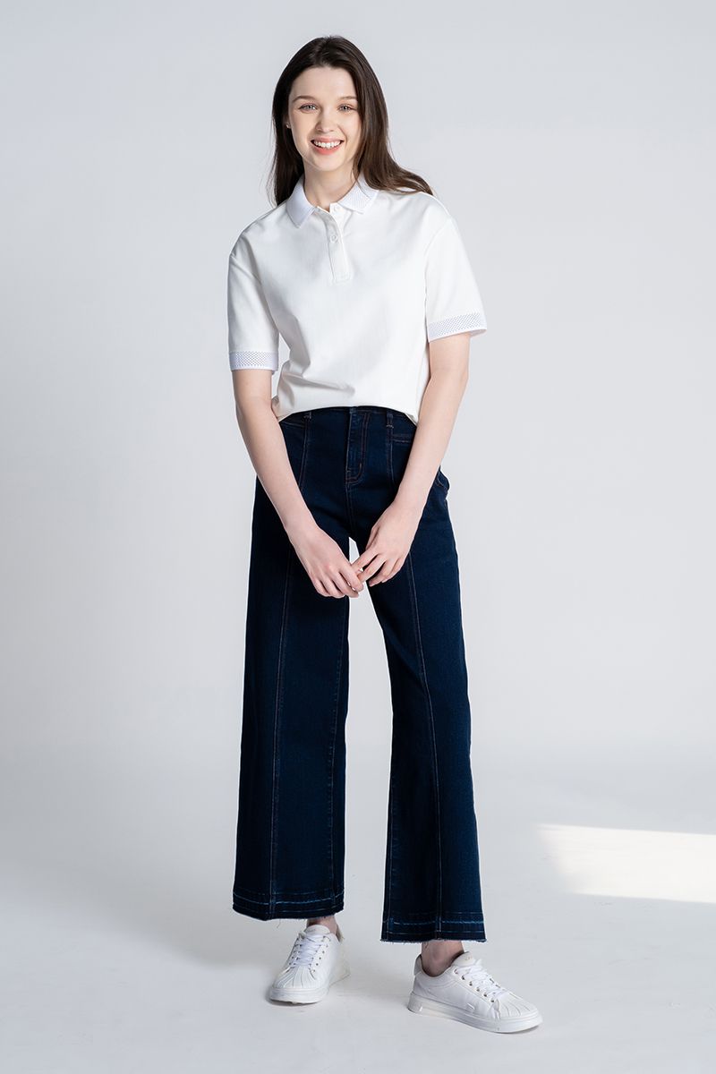 Áo Polo Nữ Cổ Lưới FWKS25SS11G