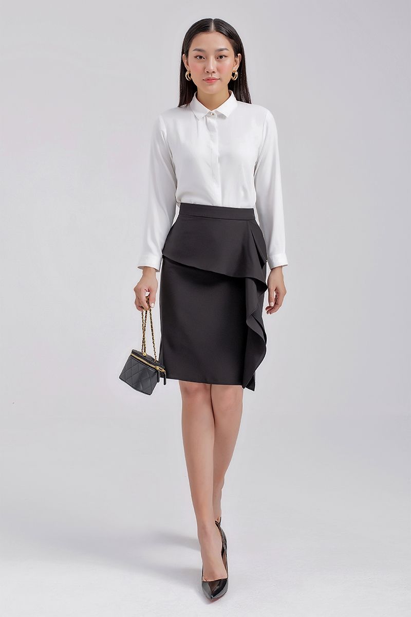 Váy peplum xếp bèo FWSK20FH10P