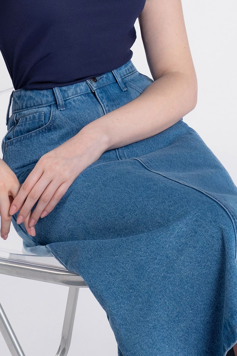Chân Váy Jeans Sành Điệu FWSK24FH02G-J