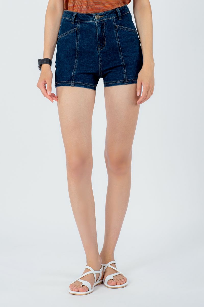  Quần Short Jean Form Ôm FWSP23SS03C 