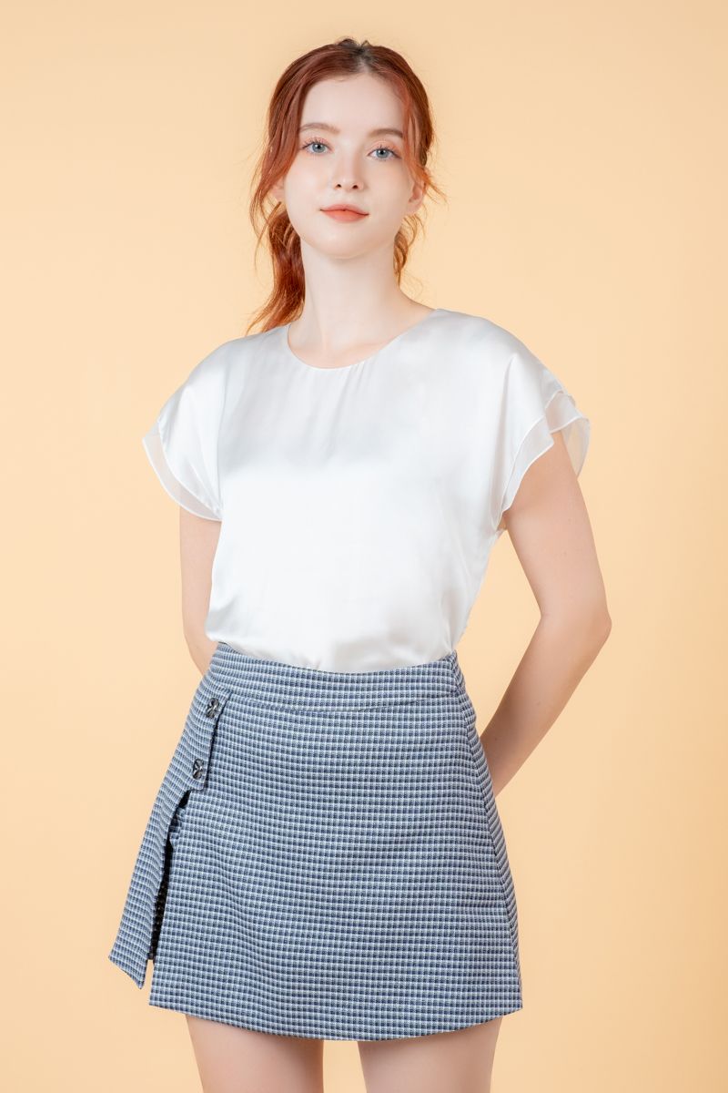 Quần Short Giả Váy Dáng Chữ A Thanh Lịch FWSP23SS12C