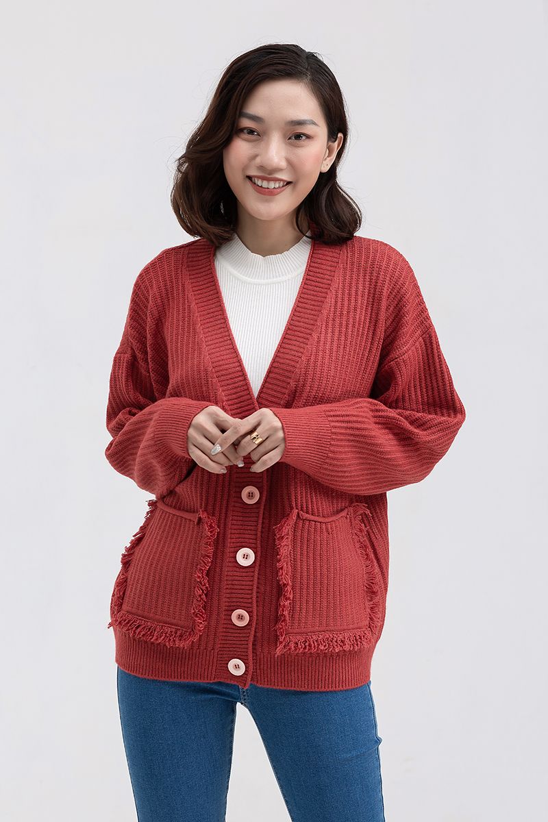  Áo khoác len nữ cardigan FWSW21FH04C 