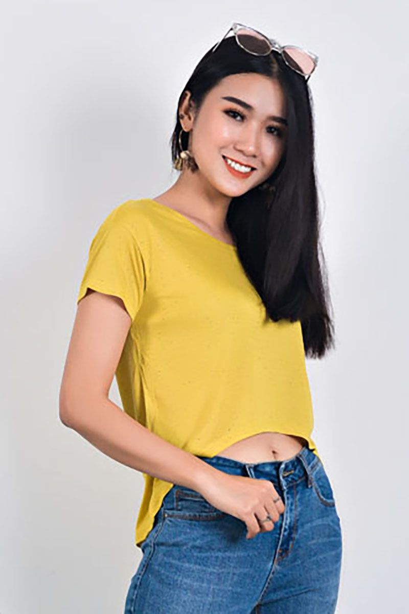 Áo thun nữ cổ tròn trơn basic FWTS18S056-S-G3