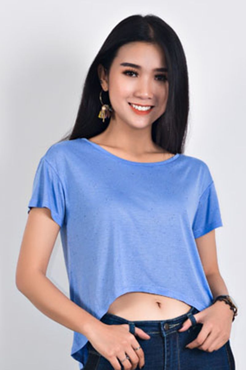 Áo thun nữ cổ tròn trơn basic FWTS18S056-S-G3