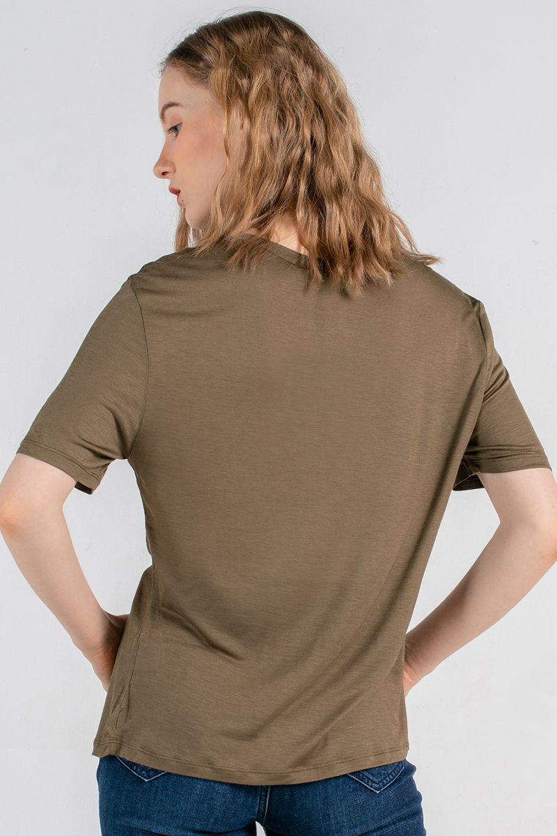 Áo thun nữ tay ngắn có in hình FWTS19A009-L1