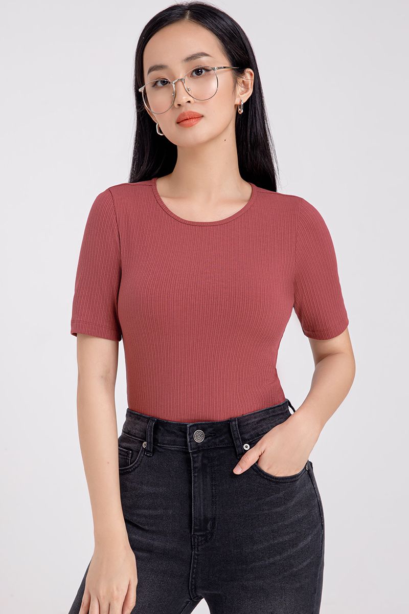 Áo thun nữ cổ tròn form vừa FWTS20FH51L